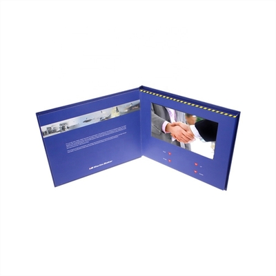 7 Zoll Lcd-Schirm-Video-Broschüre, Produkt-Werbungs-Videogruß-Karte mit Kasten