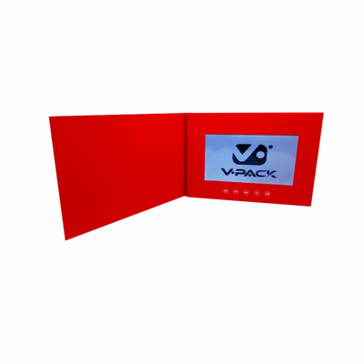 Videobroschüre USBs LCD, TFT-Farbe Broschüre des Videos 7inch für Automobilausstellung