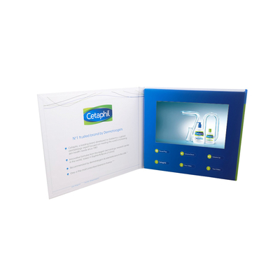 broschüren-Kartenlicht 7inch USB LCD Videobearbeitet für Werbung