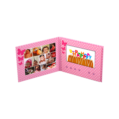 Multimedia-Spieler-Markenvideobroschüren-Einladungskarte 7inch LCD für Geschäftsmarketing-Werbung