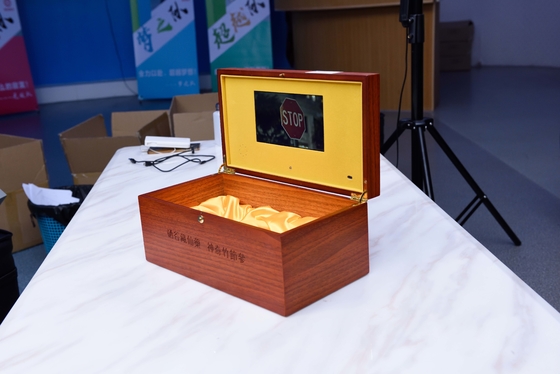 HD-LCD-Bildschirm-Videogeschenk-Holzkiste Soem für förderndes Marketing
