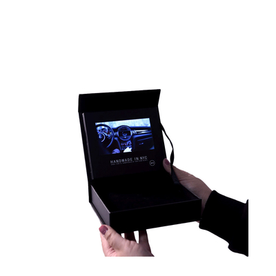 Schwarze 7 Zoll LCD-Videogeschenkbox für Gedächtnis-UVdrucken des Schmuck-Ring-4GB