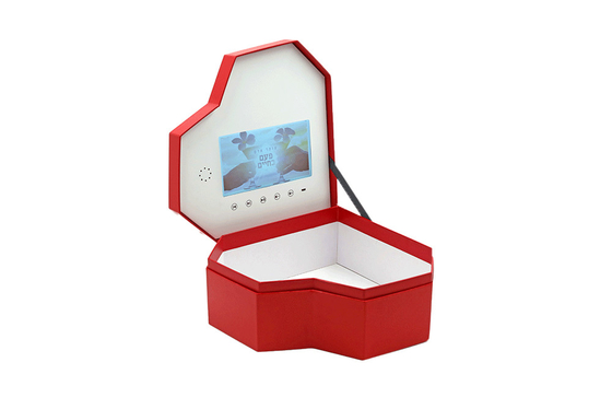 Herz formen Videoformat 512MB der USB-LCD-Bildschirm-Videogeschenkbox 3GP MKV Gedächtnis
