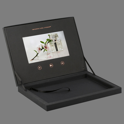 Doppeldecker-LCD-Bildschirm-Videogeschenkbox 7 Zoll für das Verpacken des Gedächtnisses 512MB