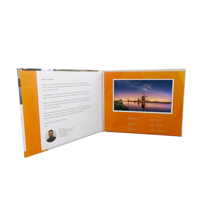 Lcd-Anzeigen-Videovisitenkarte ODM für die Werbung des Gedächtnisses 1GB