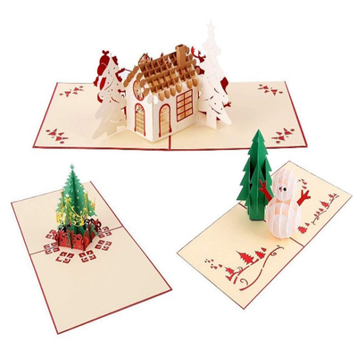 Fördernder Knall 3D Soems, der oben Karte für Weihnachten-ROHS FCC-Zertifikat grüßt