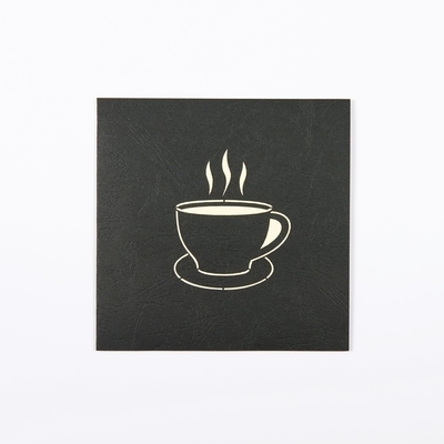 Kaffeetasse 3D knallen oben grüßen Karte mit weißem Größe ODM des Umschlag-148×210mm