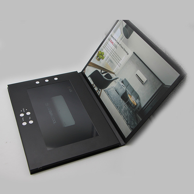 Werbung Spieler-Einladungs-Broschüren-Videoordner Digital Videopostkarte 7 Zoll Lcd-Schirm Videocard